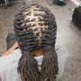 Re-twist and two strands