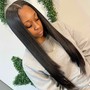 Natural quick weave w/ sew-in perimeter