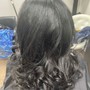 Hair Bath Treatment, Rinse, Blowout and Silk Press