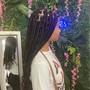 Medium knotless braids