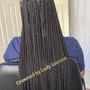 Medium Knotless butt length Braids