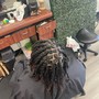 Small dreads palm re-twist with a wash