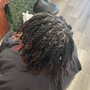 Medium Dreadlocks re-twist  with a wash