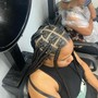 Feedin Braids in the front weave in the back