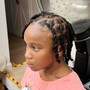 Kid's braids ponytail Style with extensions