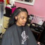 Wash and  blow dry only natural hair