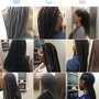 Box Braids, Cornrows, Poetic Justice Braids, Tree Braids, Crochet Braids, Goddess Braids, Individual Braids, Yarn Braids, Takedown, Natural Twists, Kinky Twist, Marley Twist, Havana Twists, Comb Twist, Senegalese Twist, Full Weave, Takedown, Full Sew In, T