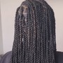 Medium knotless boho Senegalese Twist