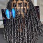 Shoulder length Box Braids ( natural hair )