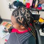 Ponytail braids large