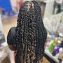 Mini braids on natural hair