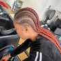 Braiding hair ombre