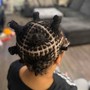 Cornrows with hair added