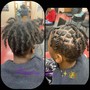 Retwist and shampoo- Half