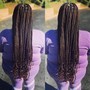 Large knotless braids