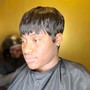 Women's transformation Cut natural hair