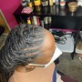 Single Braids on Natural Hair