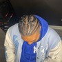 Mens cornrows + design