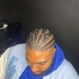 Mens cornrows + design