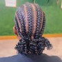 Kid's two braids