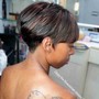 Quick Weave pixie cut/ Bob cut + style