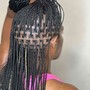 Sleek braided ponytail