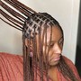 Soft loc Updo style