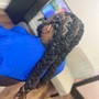 Loc Maintenance palm twist w/ updo