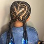 2 feed in braids