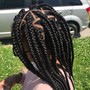 Box Braids, regular Braids, Poetic Justice Braids