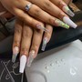 Partial bling nails (2 nails)