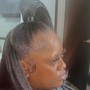 Frontal ponytail with hair included