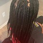 Medium Box braids with hair included