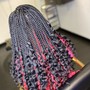 Jumbo knotless box braids bra line length