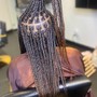 Xsmall box braids bra line length