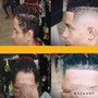 Men's Cut + beard trim/sculpt +enhancements