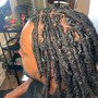 Starter Locs Short Hair (Above eyebrow)