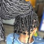 Short Retwist above shoulder