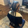 Medium straight back Braids