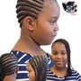 Kid's braids ponytail Style with extensions