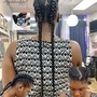 Tribal Ponytail braids Cornrows