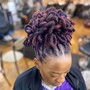 Flat Twist Cornrow Updo