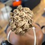 Flat Twist Cornrow Updo