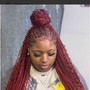 Box Braids medium ( hair included ) any color