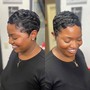 Virgin Relaxer, Women's Cut & Semi-Permanent Color