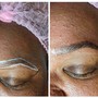 PMU Brow Clients with previous work from another artist