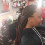 Box Braids with hair medium