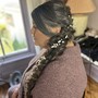 Blow out relaxed hair