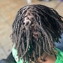 Loc Re-twist for short hair before shoulders