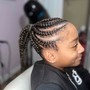 Kid's Braids with weave